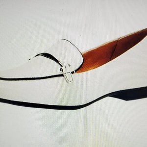 Naturaluzer Emiline flat white snake print leather loafers size 8.5